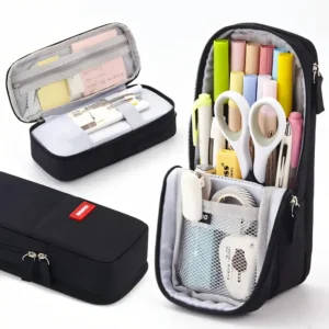 Pen & Pencil Pouch – Canvas Zip Case (Minimal Design) Pen & Pencil Pouch – Canvas Zip Case (Minimal Design)