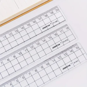 Precision Ruler Set – Transparent Acrylic (3 pcs)