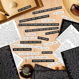 Motivational Sticky Tabs – Quote Edition (Set of 60)