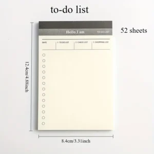 Daily Tear-Off Desk Pad – Minimal To-Do List Format