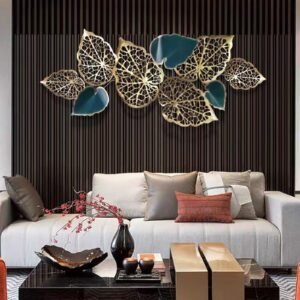 Golden Leaf Metal Wall Art