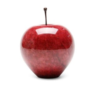 Marble Apple Paperweight – Red