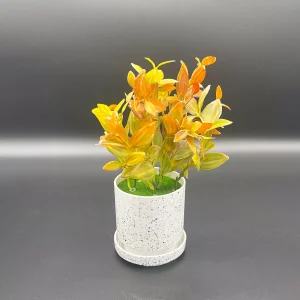 Sunset Faux Floral Pot