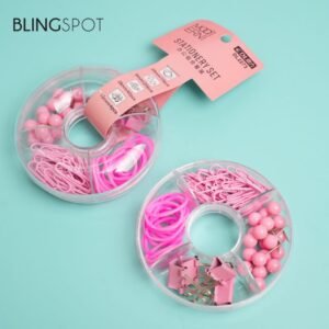 Desk Accessories Organizer Pink Stationery Set – Style 6