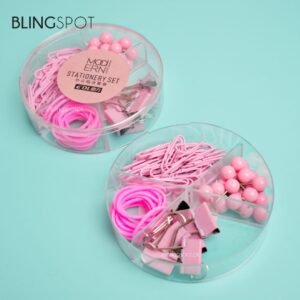 Desk Accessories Organizer Blush Pink Stationery Set – Style 1