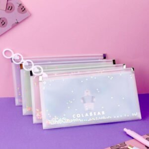 Fancy Geometry Pouch Transparent Mate A6 1pc